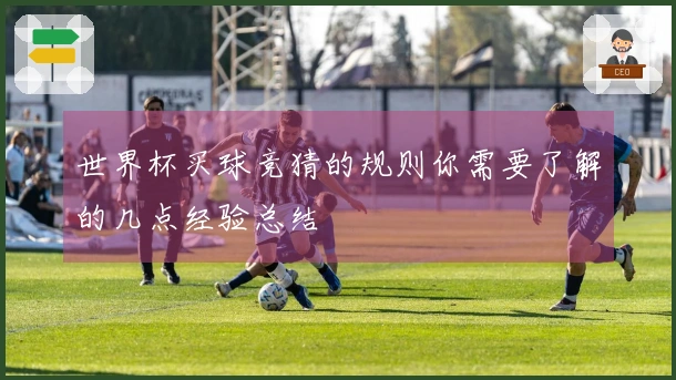 世界杯买球竞猜的规则你需要了解的几点经验总结